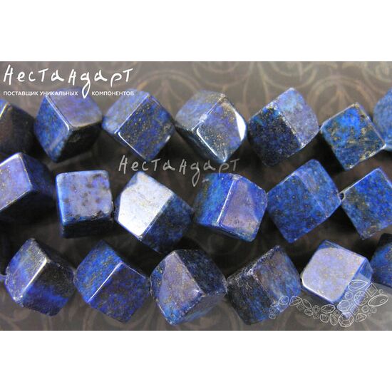 Лазурит натуральный Cube 10 мм, изображение 4