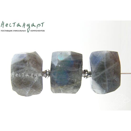 Лабрадор натуральный геометрической формы 17-19 мм, изображение 2