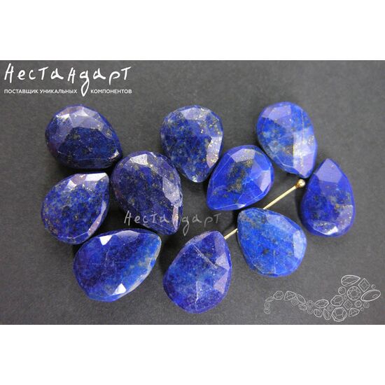 Лазурит натуральный Drop 10-15 мм, изображение 3