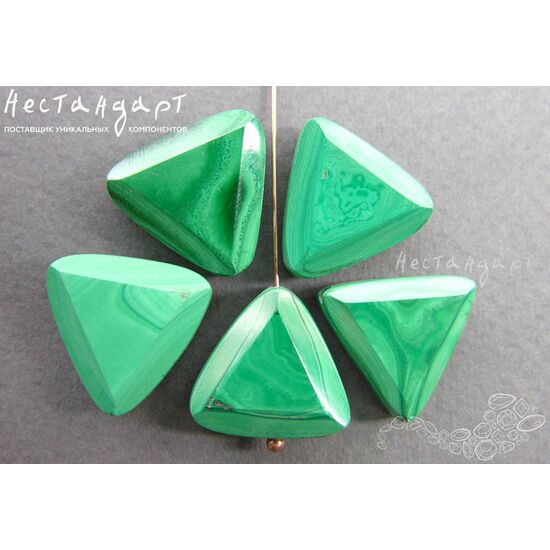 Малахит натуральный Triangle 16 мм, изображение 3