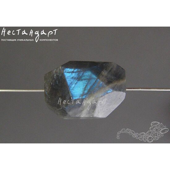 Лабрадор натуральный Faceted Barrel 17-21 мм, изображение 4