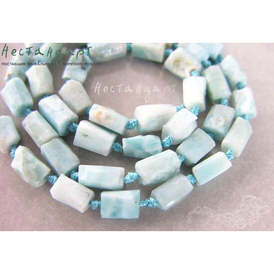 Ларимар натуральный 7-10 мм (уп. 6 шт.), изображение 2