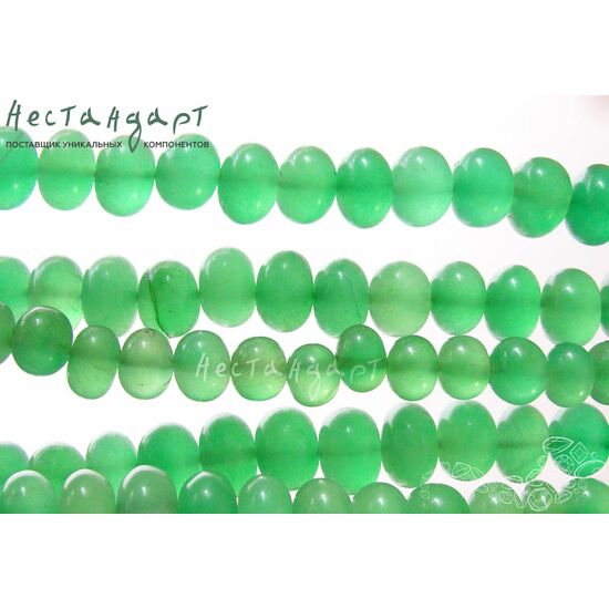 Халцедон натуральный тонированный 7-15х4-9 мм (нить 37 см)