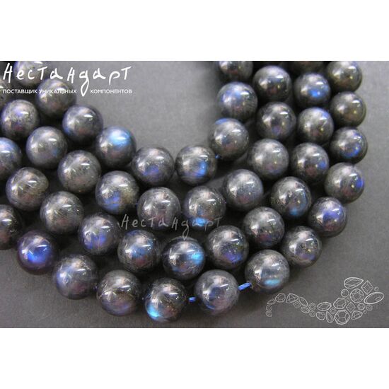 Лабрадор натуральный Night Сairo гладкий 10 мм, изображение 3