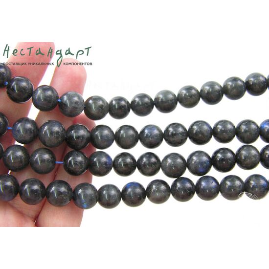 Лабрадор натуральный Night Сairo гладкий 10 мм, изображение 4