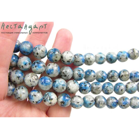 Азурит в граните натуральный гладкий 10,5 мм (уп. 6 шт.), изображение 3