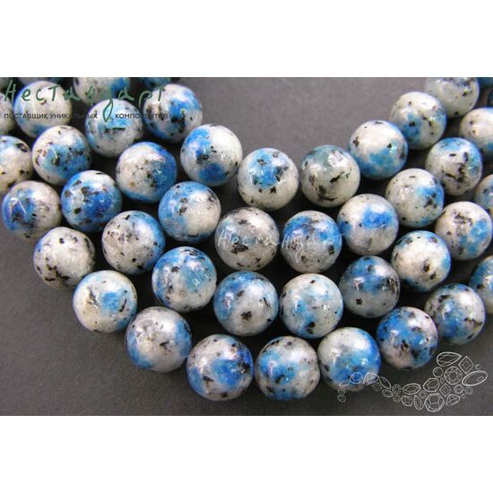 Азурит в граните натуральный гладкий 10,5 мм (уп. 6 шт.), изображение 4