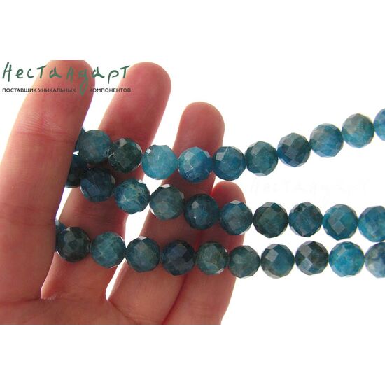 Апатит натуральный Faceted Ball 10-11 мм, изображение 3
