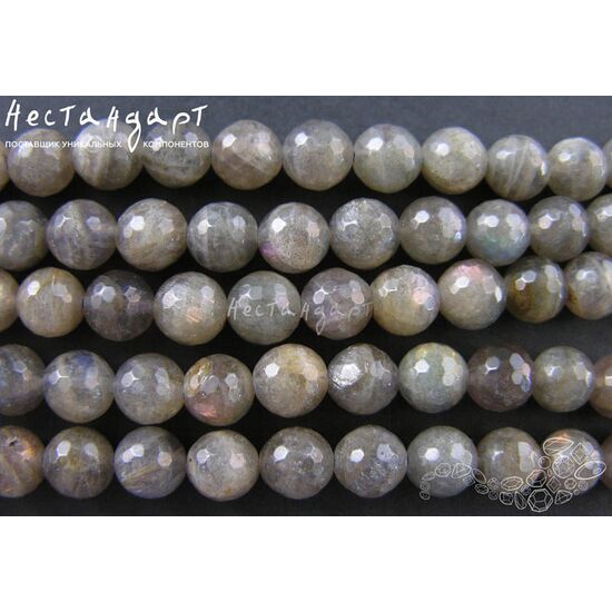 Лабрадор натуральный с огранкой 8 мм (уп. 10 шт.), изображение 2