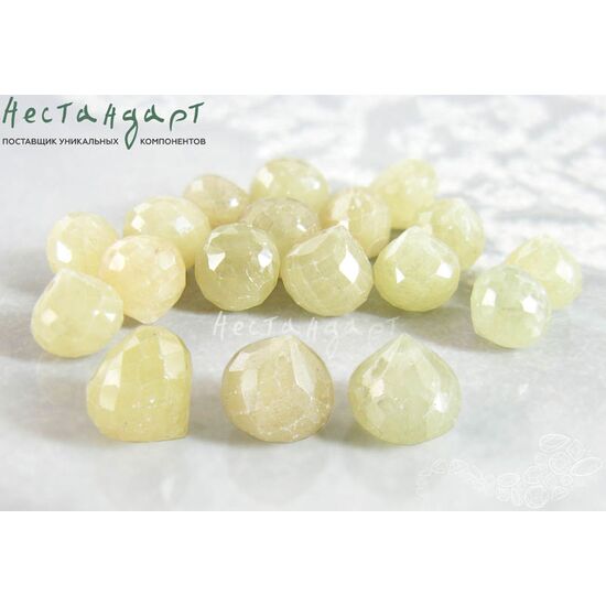 Сапфир натуральный луковка Greenish 7х7 мм, изображение 2