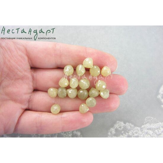 Сапфир натуральный луковка Greenish 7х7 мм, изображение 4