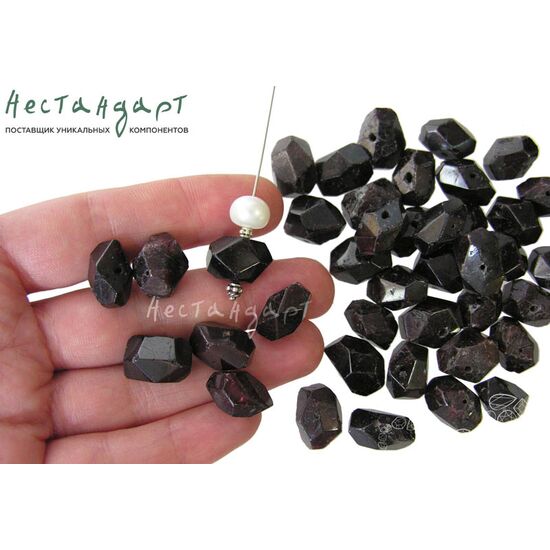 Гранат пироп натуральный крупная грань 14-17 мм, изображение 2