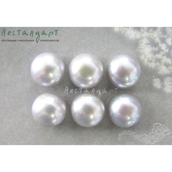 Жемчуг натуральный полусверленный Gray 11-11,5 мм, изображение 3