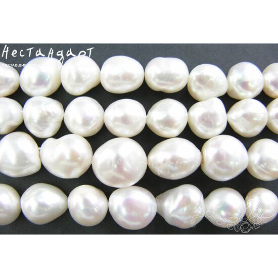 Жемчуг натуральный Сandy White 12-15 мм, изображение 3