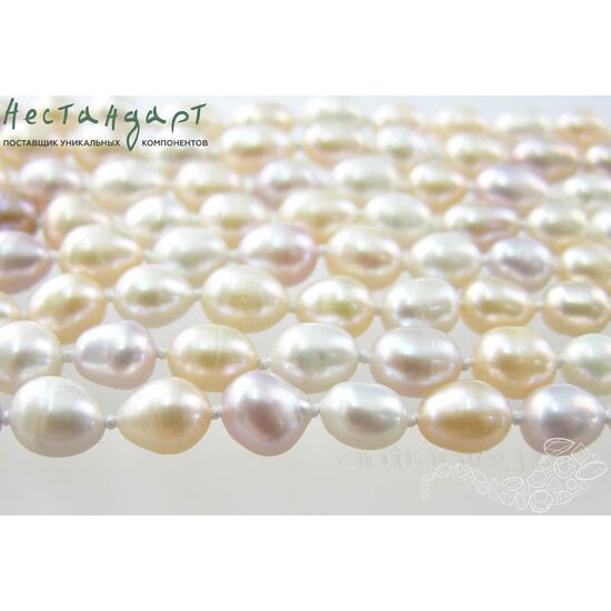 Жемчуг натуральный Nude Palette 8-9 мм (уп.10 шт), изображение 4