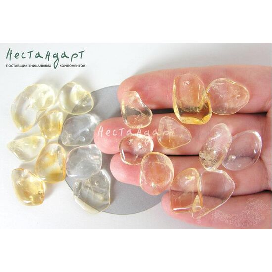 Цитрин натуральный гладкий Free Form 10-20 мм (уп. 10 шт.), изображение 4