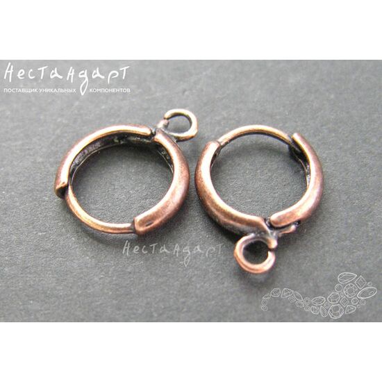 Швензы Mini Ring Antique Copper 16 мм (пара), изображение 3