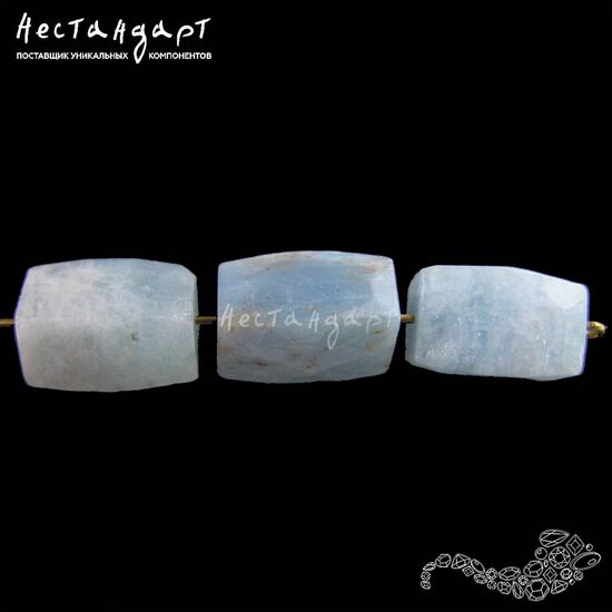 Берилл-аквамарин натуральный Polyhedral Prism 16х10 мм, изображение 3