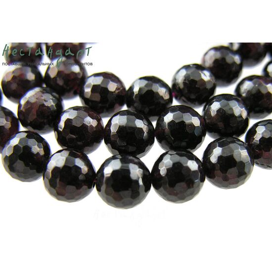 Гранат натуральный с ювелирной огранкой 9 мм (уп. 6 шт.)