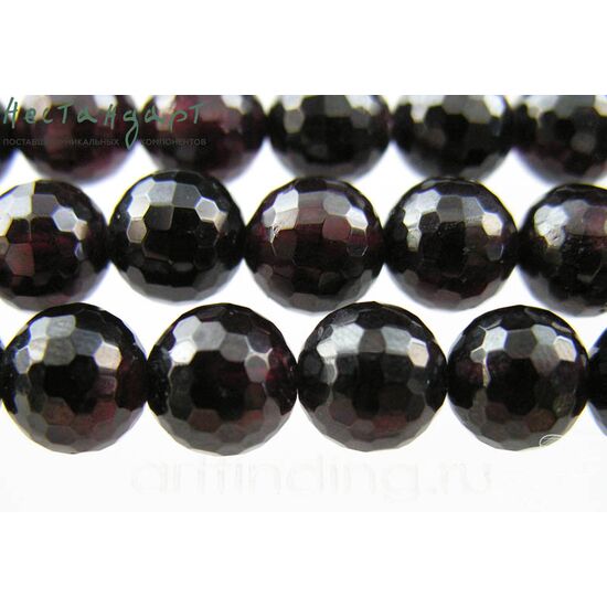 Гранат натуральный с ювелирной огранкой 9 мм (уп. 6 шт.), изображение 4