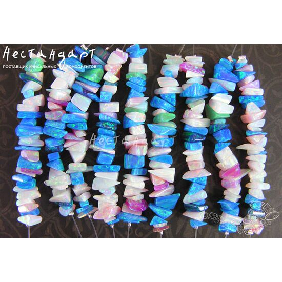 Опал рондель 10 шт., изображение 2