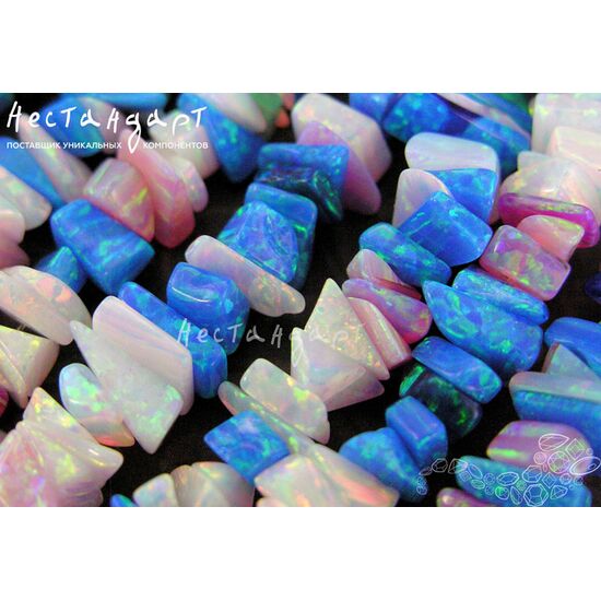 Опал рондель 10 шт., изображение 3