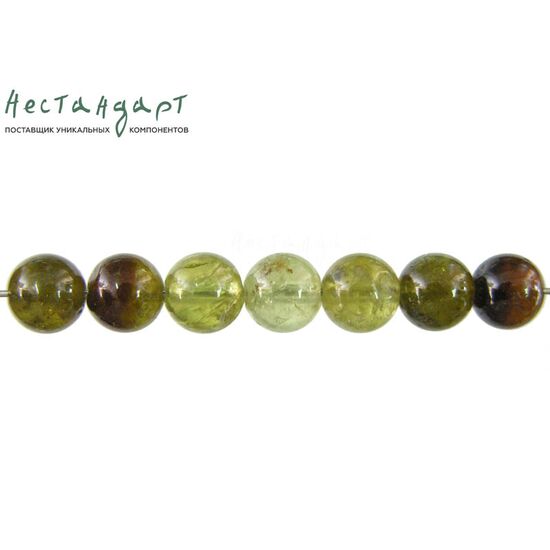 Гранат гроссуляр натуральный зеленый 8 мм