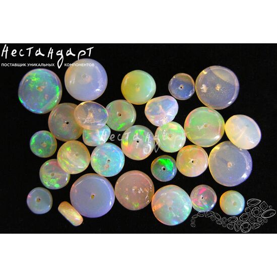 Опал натуральный эфиопский 5х3-8х4 мм (уп. 5 шт.), изображение 4