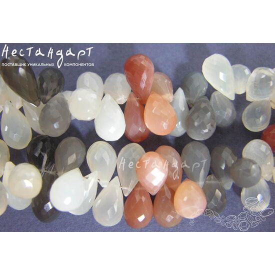 Адуляр натуральный Drop с огранкой 12-15 мм, изображение 3