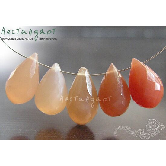 Адуляр натуральный Drop с огранкой 12-15 мм, изображение 4