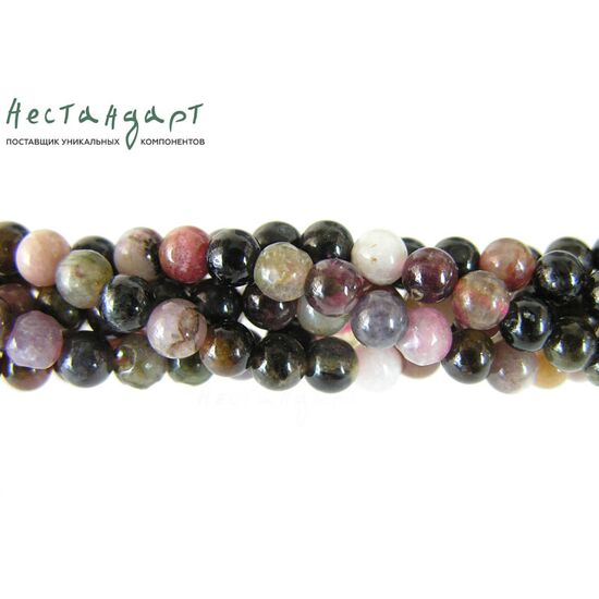 Турмалин натуральный Smooth Ball 4,5 мм (нить 9 см), изображение 3