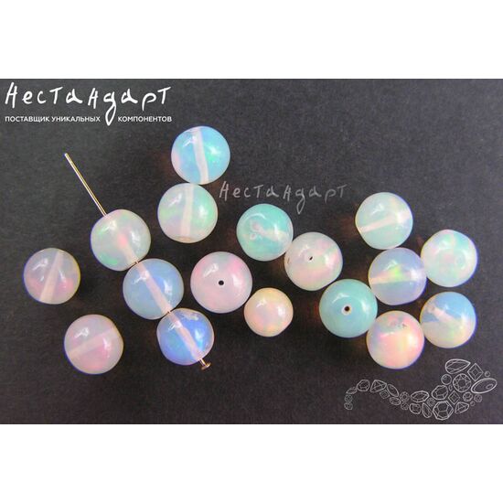 Опал натуральный эфиопский 5,5-6 мм, изображение 2