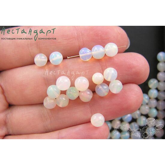 Опал натуральный эфиопский 5,5-6 мм, изображение 3