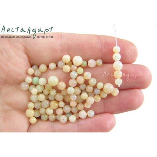 Опал натуральный эфиопский 4-6 мм (уп. 5 шт.), изображение 4