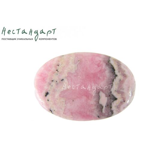 Родохрозит натуральный Овал 30х20х6 мм, изображение 3