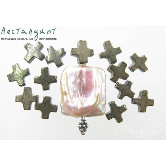 Пирит натуральный Mini Cross 11,5 мм, изображение 3