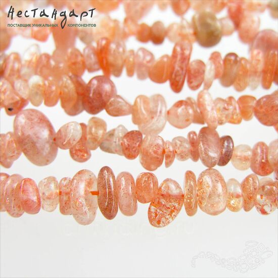 Гелиолит натуральный Free Form 4-10 мм (нить 10 см), изображение 2