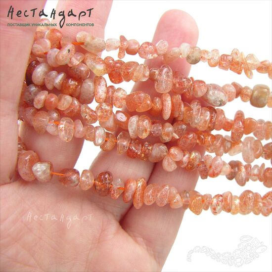 Гелиолит натуральный Free Form 4-10 мм (нить 10 см), изображение 4