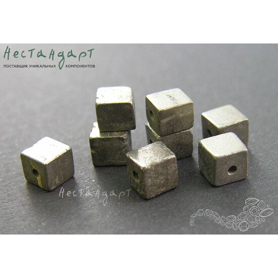 Пирит натуральный Cube 5 мм (уп. 8 шт.), изображение 2