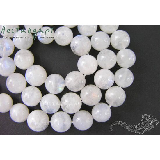 Лунный камень натуральный гладкий 10 мм, изображение 2