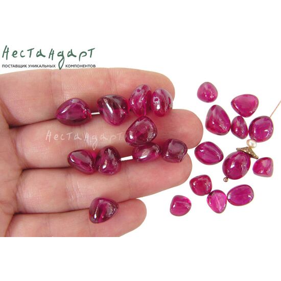 Шпинель лабораторная рубиновая Pebbles 8-11 мм, изображение 4