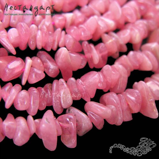 Родохрозит натуральный Free Form 4-10 мм (нить 7 см), изображение 3