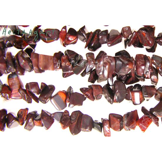 Бычий глаз натуральный галтовка 8х5 мм (нить 22 см), изображение 2