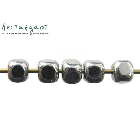 Гематит гладкий Cube 4 мм (уп. 5 шт.), изображение 3