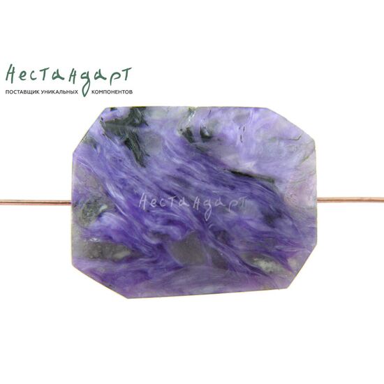 Чароит натуральный Major Geometric 21х17 мм, изображение 3