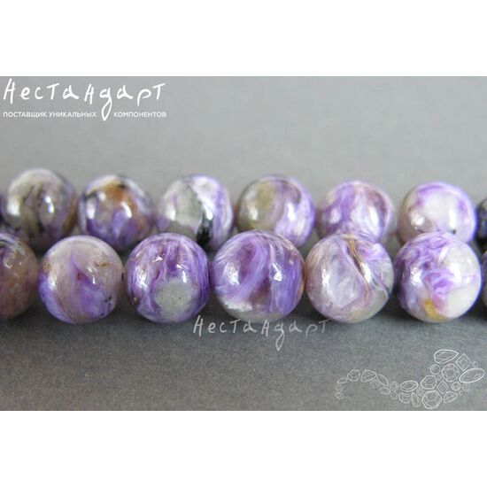 Чароит натуральный гладкий 8 мм, изображение 2