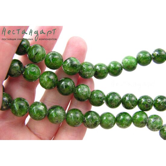 Хромдиопсид натуральный 10 мм, изображение 2