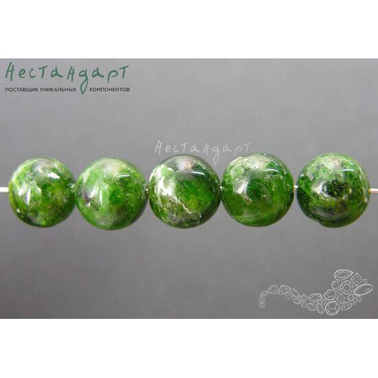 Хромдиопсид натуральный 10 мм, изображение 3