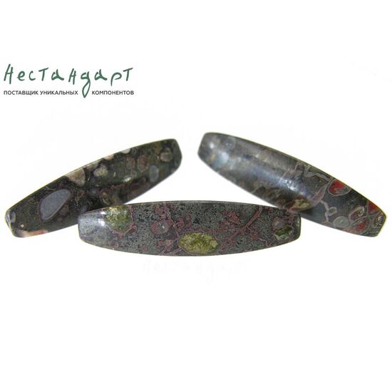 Риолит натуральный гладкий Long Bead 39-41х10-12 мм