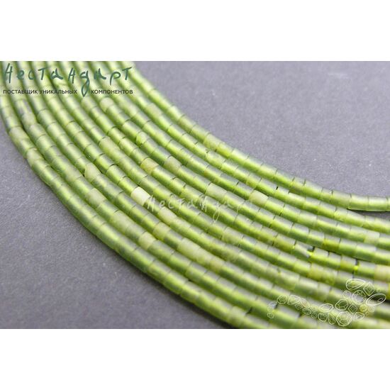 Нефрит натуральный бисер 1,7-3,5 мм (нить 16,5 см ), изображение 3